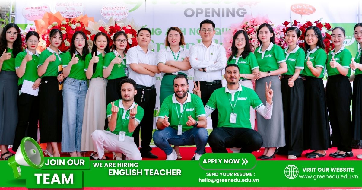 english teaching jobs in Vietnam at Green Edu